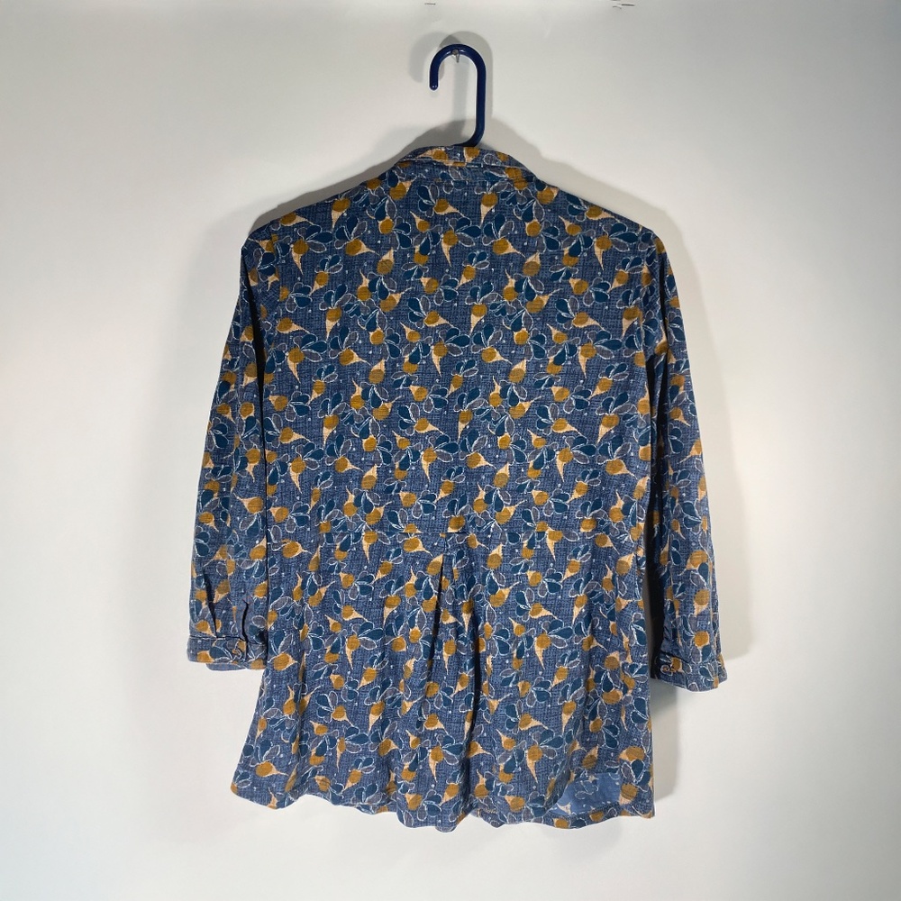 Blue Turnip Print Cotton Top | White Stuff - Picture 2 of 6
